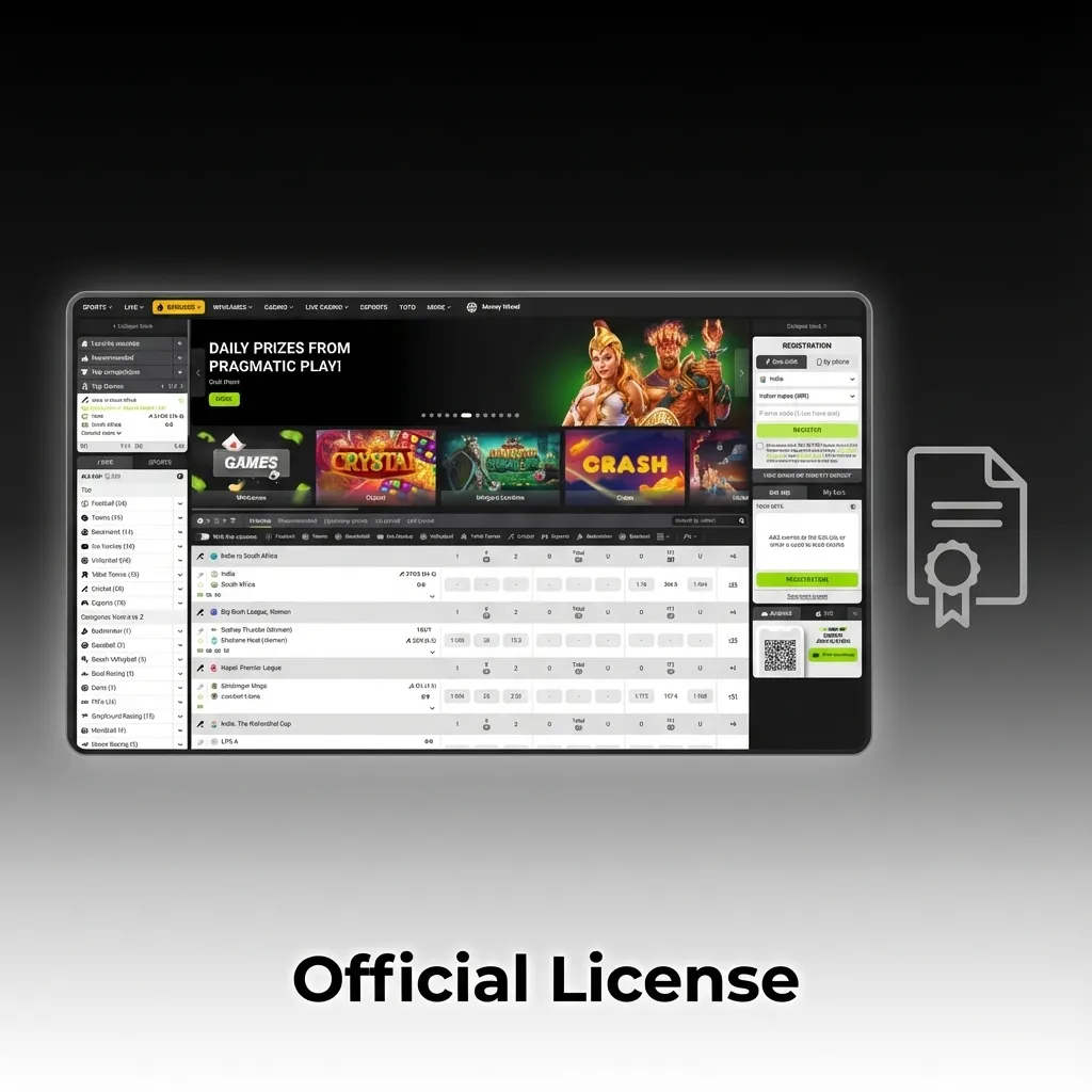 Official Curacao eGaming license 8048/JAZ displayed, confirming legal online betting and casino for Bangladesh